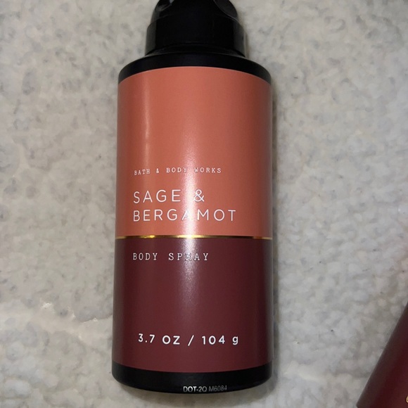 BBW MENS 3pc set Body Wash/cream/spray Sage & Bergamot - Picture 3 of 4